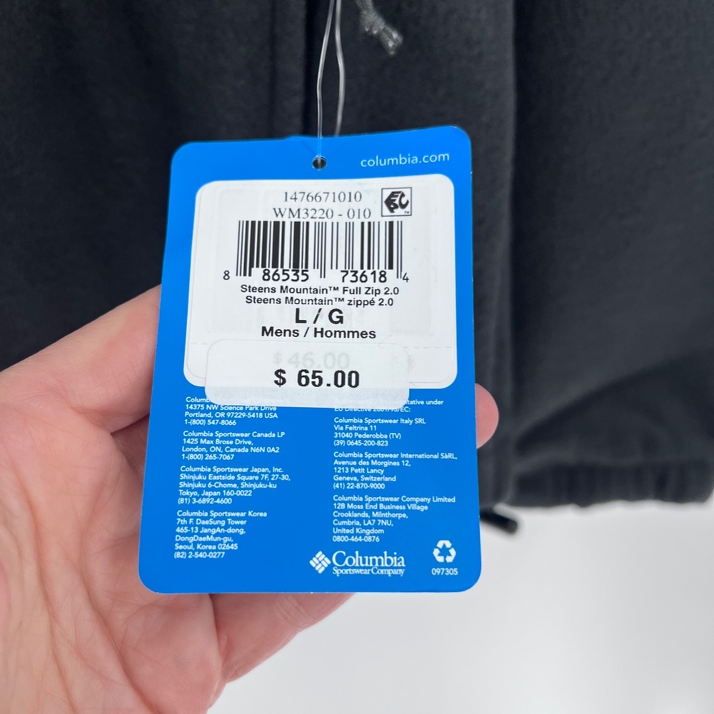 Columbia stein mountain jacket new full zip size large - Picture 3 of 7